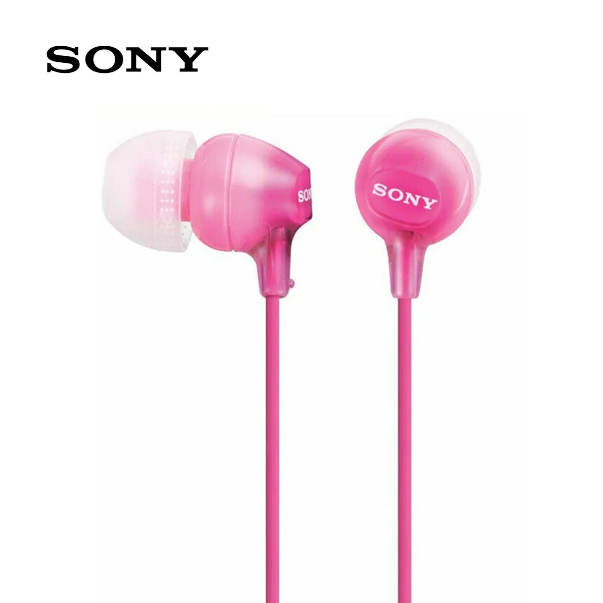 SONY - Audífono Sony EX15LP In-Ear 3.5mm Extra Bass Rosado Sin micro Sony