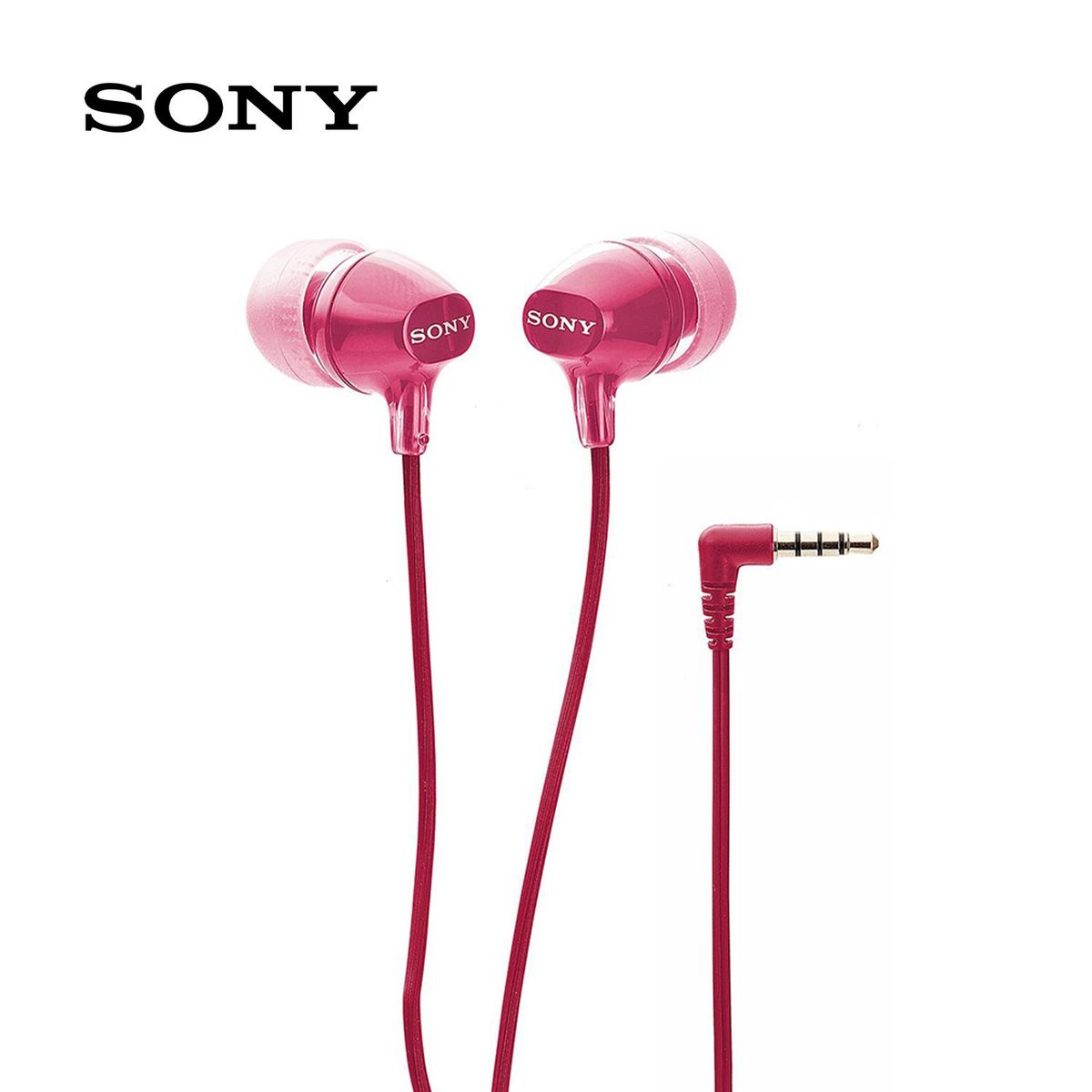 SONY - Audífono Sony EX15LP In-Ear 3.5mm Extra Bass Rosado Sin micro Sony
