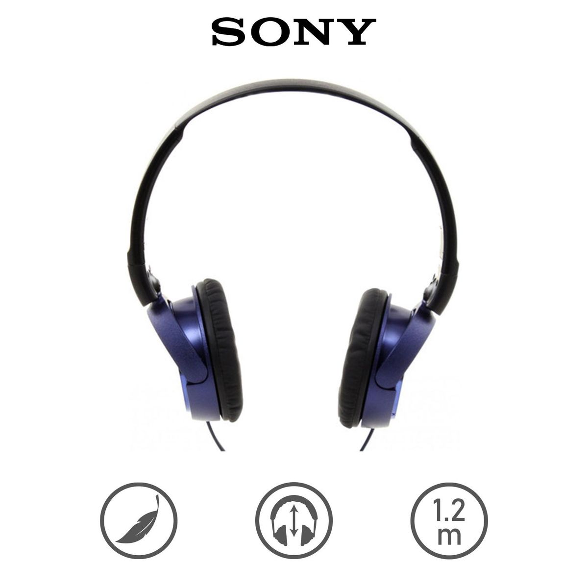 SONY - Audífonos Sony MDR-ZX310AP Over Ear con Micrófono Azul Sony
