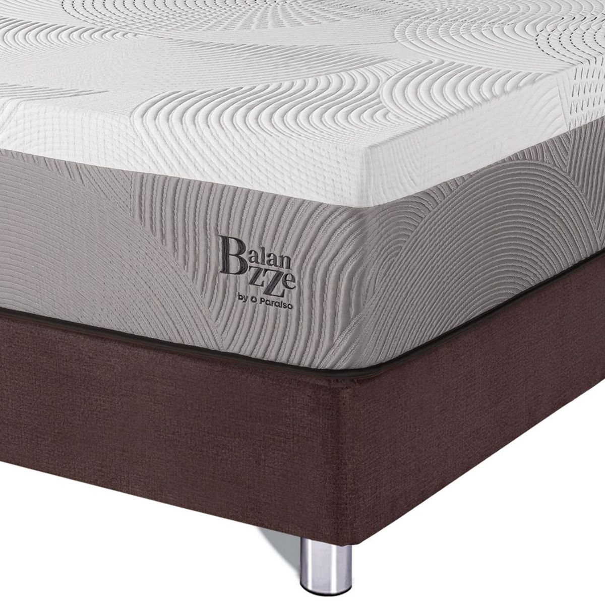 PARAISO - Cama Box Tarima Balanzze 2 Plz + 2 Almohadas Viscoelásticas