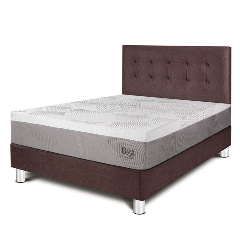 PARAISO - Dormitorio Balanzze 2 Plz + 2 Almohadas Viscoelásticas + Protector