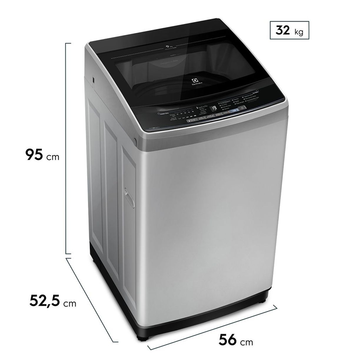 ELECTROLUX - Lavadora Carga Superior 9Kg Gris EWIW09F2USVG