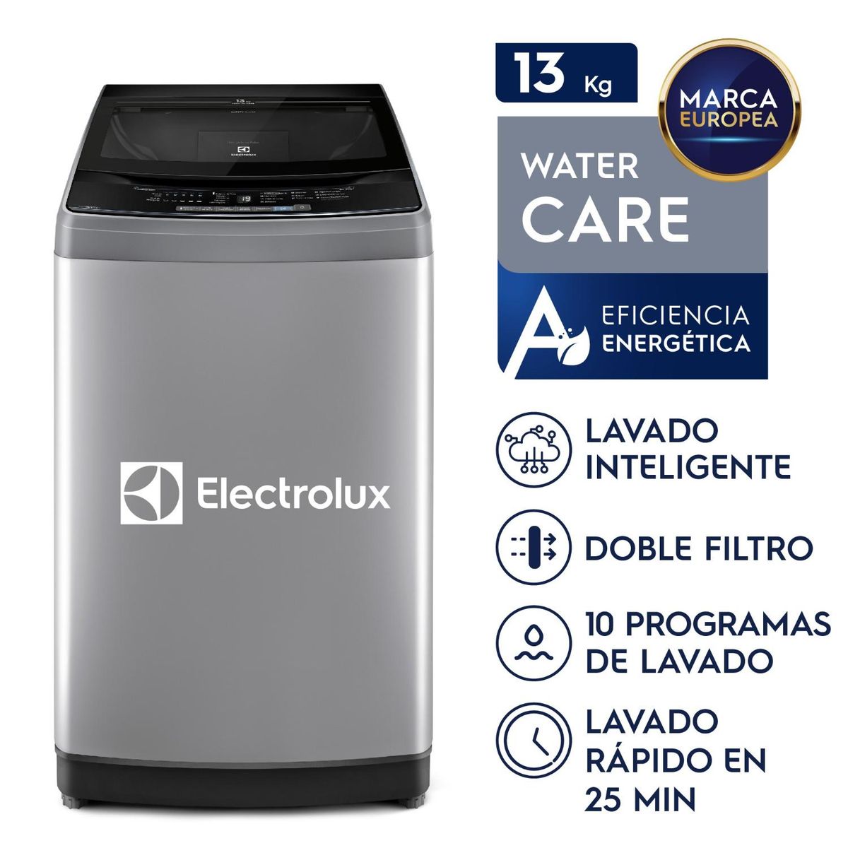 ELECTROLUX - Lavadora 13 Kg Gris EWIW13F2USVG.