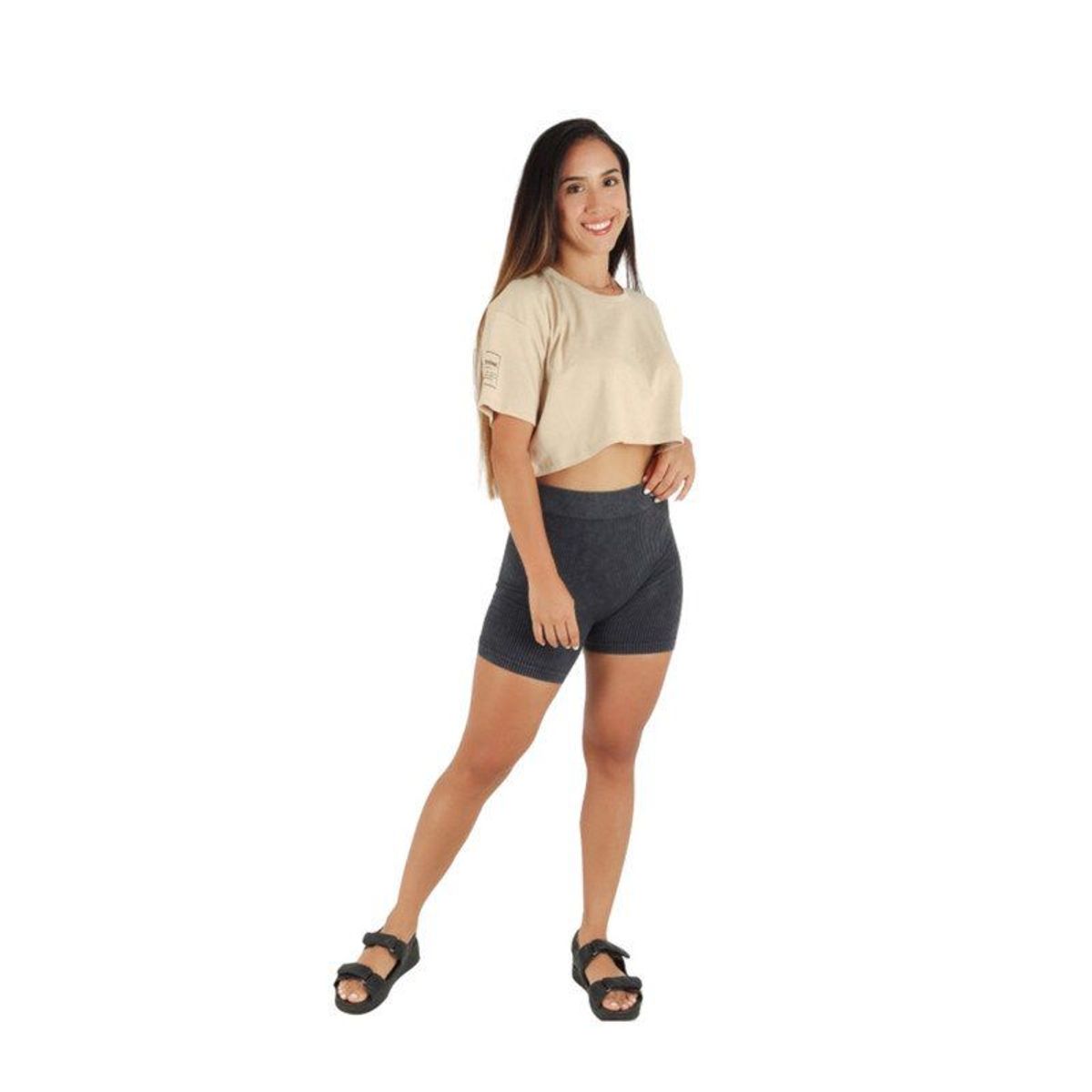 BEAUTYFLY - Polo Crop Oversize Beige