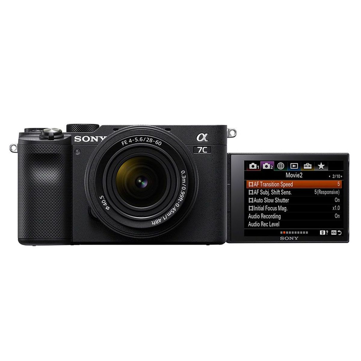 SONY - Cámara profesional compacta Alpha a7C Full Frame Mirrorless con lente