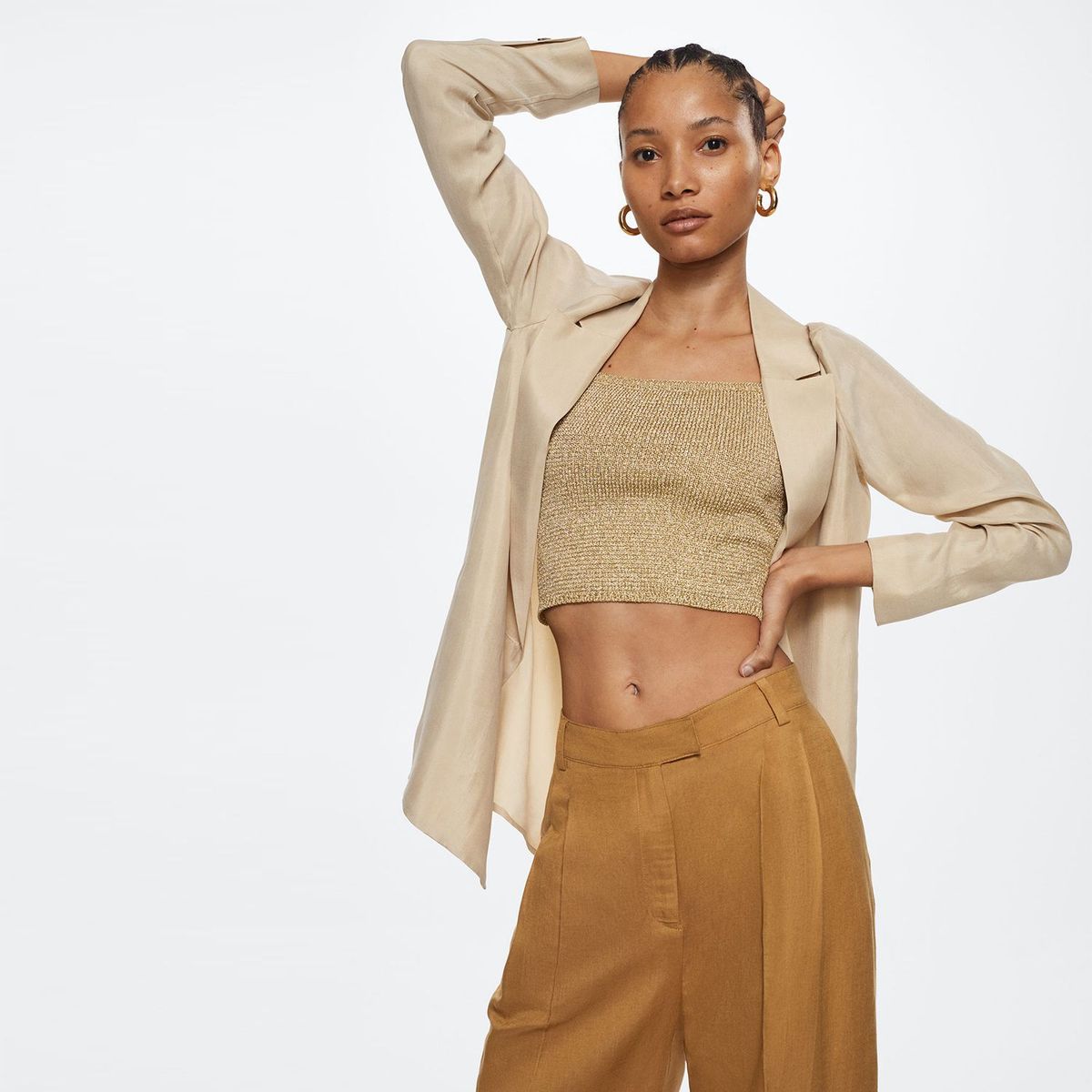 MANGO - Blazer Casual Mujer Mango