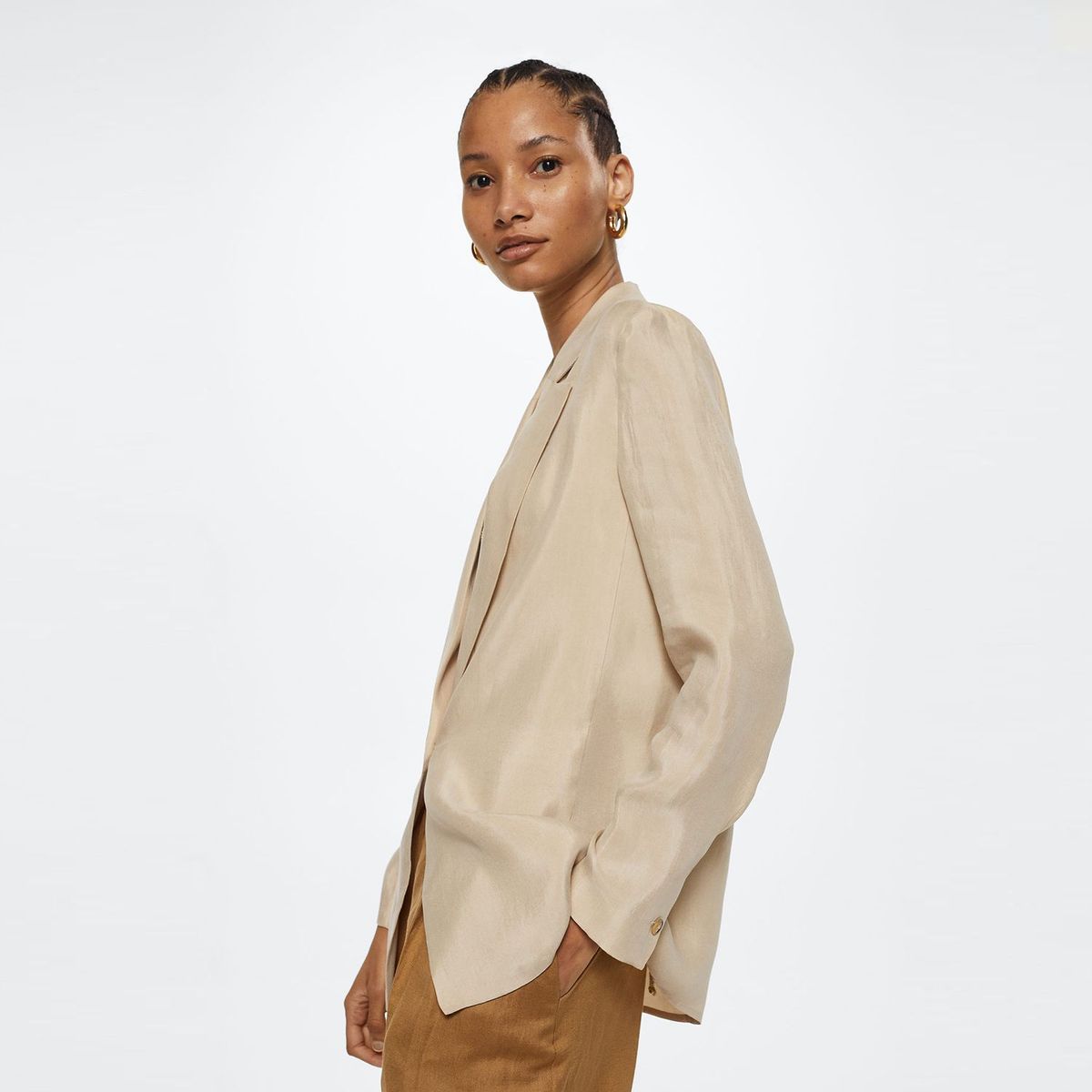 MANGO - Blazer Casual Mujer Mango