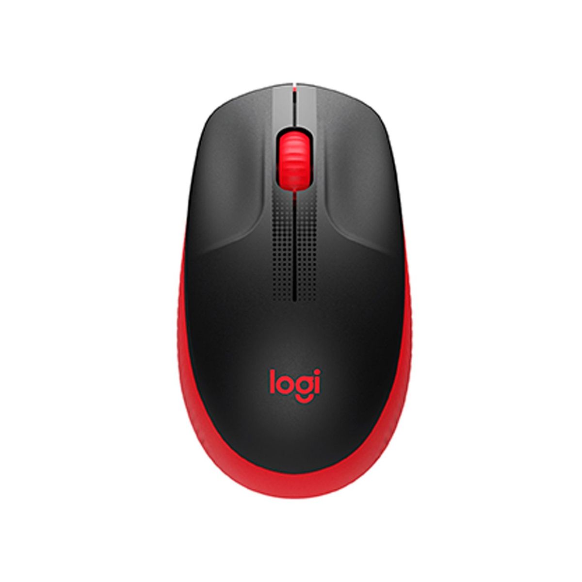 LOGITECH - Mouse Logitech Inalámbrico M190 Negro Rojo