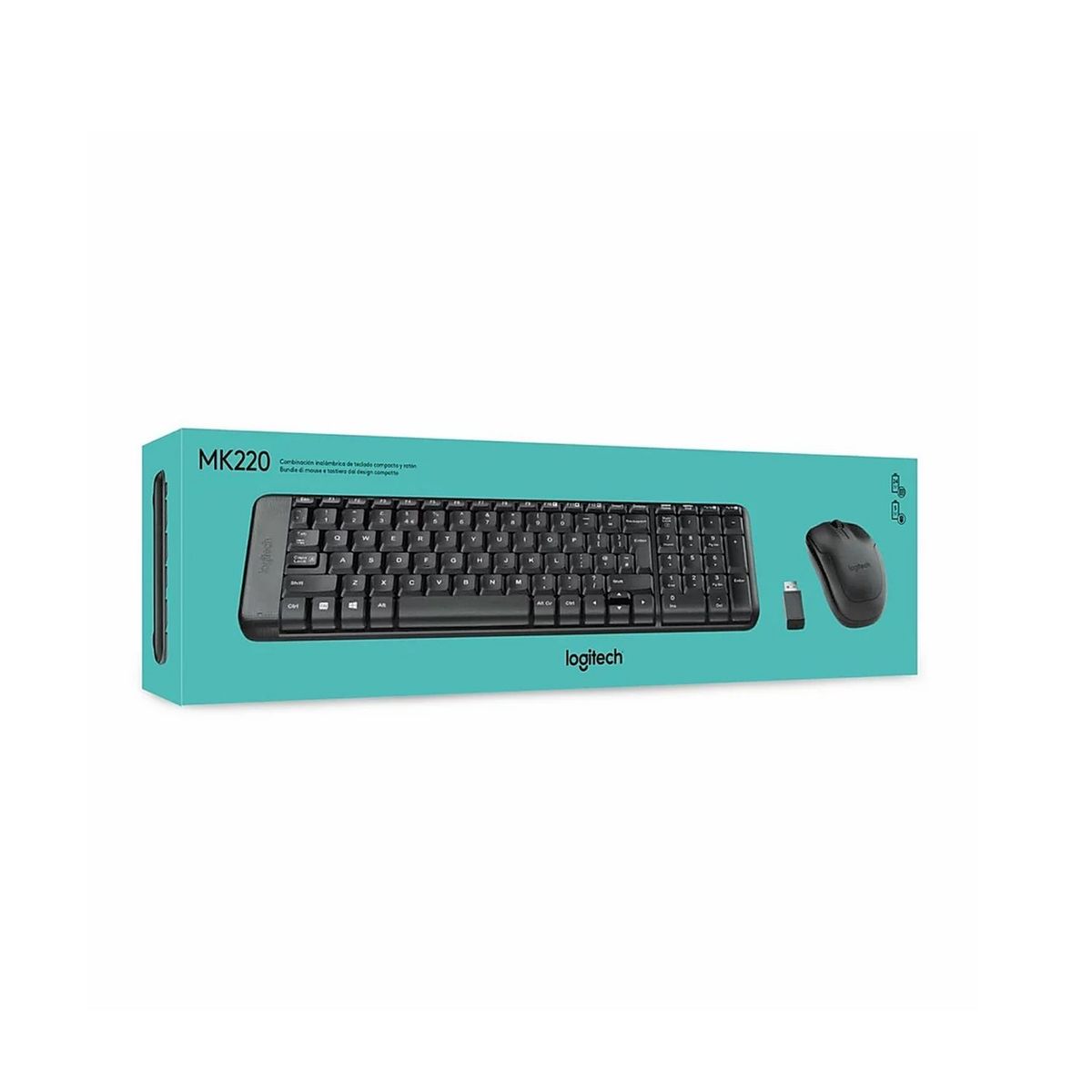 LOGITECH - Kit Teclado Y Mouse Logitech Mk220 Inalambrico