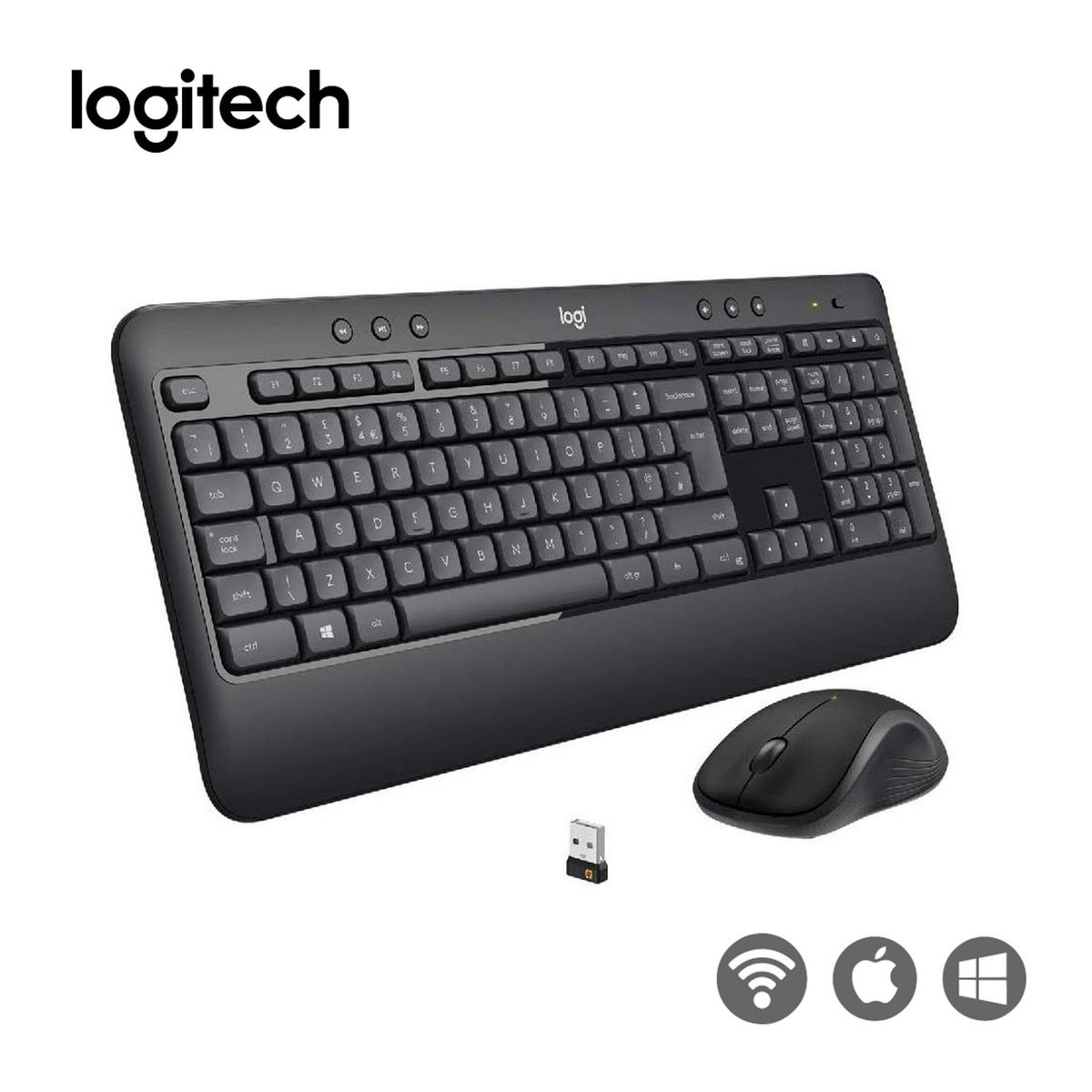 LOGITECH - Kit Teclado Y Mouse Logitech MK540 Advanced  Inalámbrico