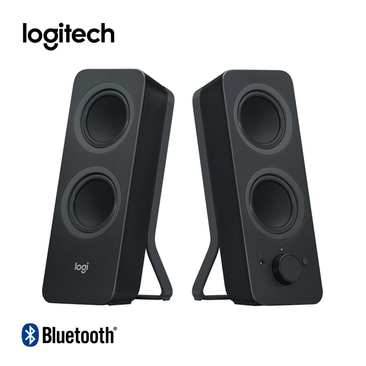 LOGITECH - Parlante Estereo Logitech Z207 Bluetooth Para PC USB-A Negro