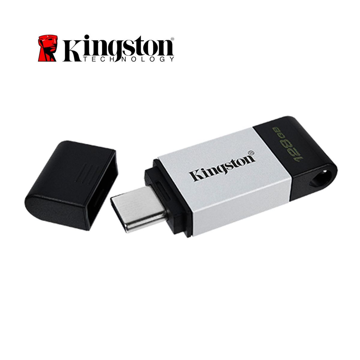 KINGSTON - Memoria USB 3.2 Kingston DT80 Tipo C 128GB 200MB/s