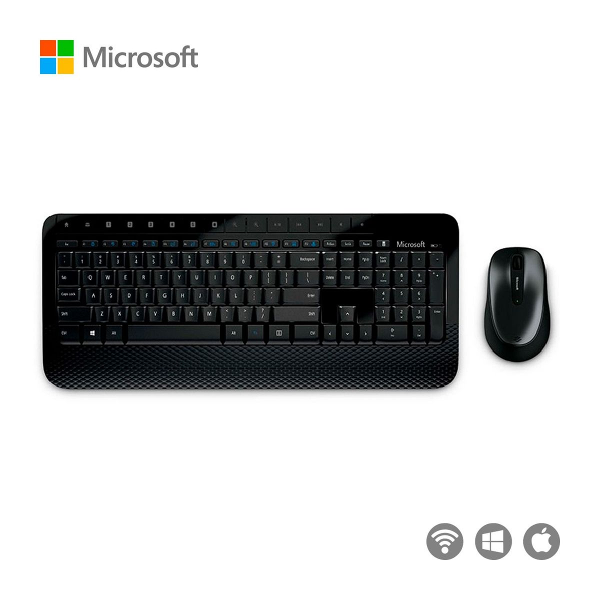 MICROSOFT - Kit Teclado Y Mouse Microsoft Desktop 2000 Wireless Negro
