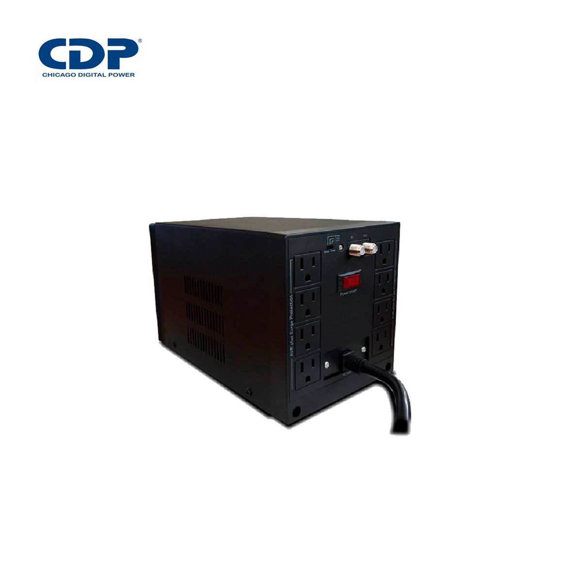 CDP - Estabilizador de Voltaje CDP R-AVR2408I  2400VA/1800W 8 Tomas de Salida