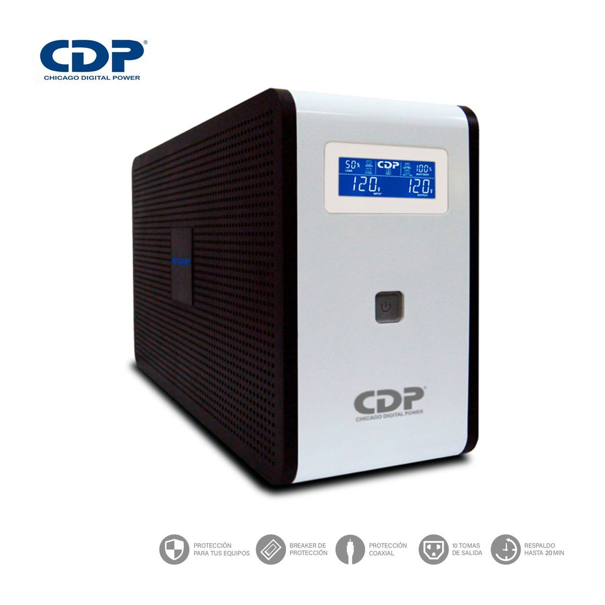 CDP - UPS CDP R-Smart751I 750VA/375W Autonomía 20 Min 10 Salidas