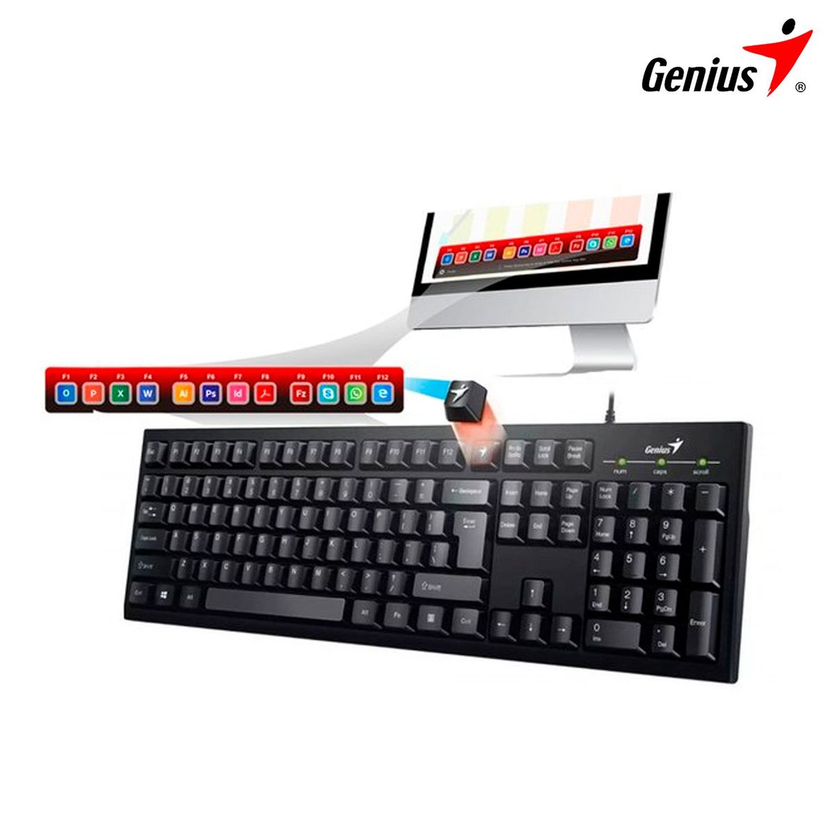 GENIUS - Teclado Smart Genius KB-100 USB Negro