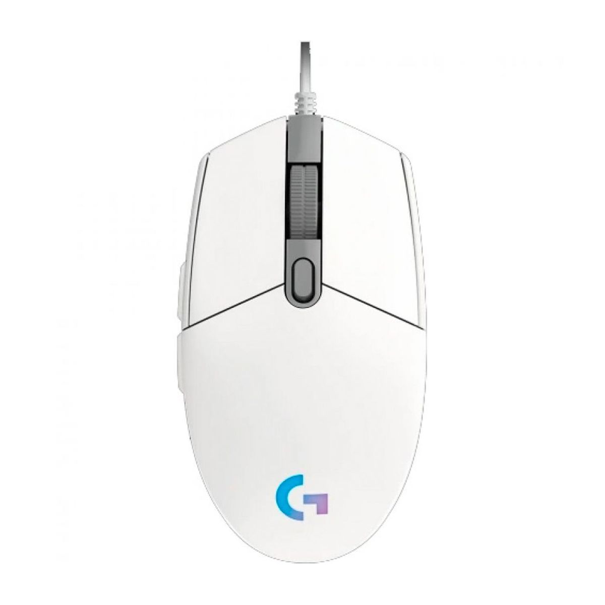 LOGITECH - Mouse Óptico Logitech G203 6 Botones RGB DPI 8000 Blanco
