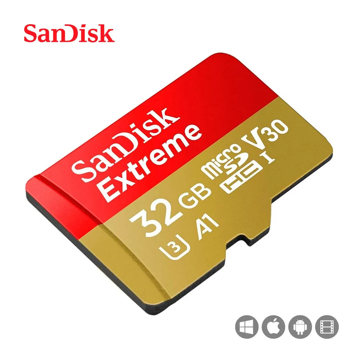 SANDISK - Memoria Micro SD Sandisk Extreme 32GB UHS-I U3 A1 100 Mb/s