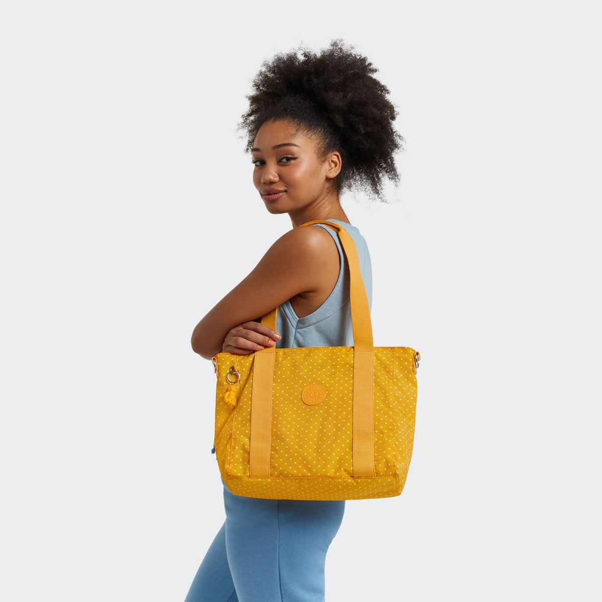 KIPLING - Cartera Kipling Asseni S Soft Dot Yellow