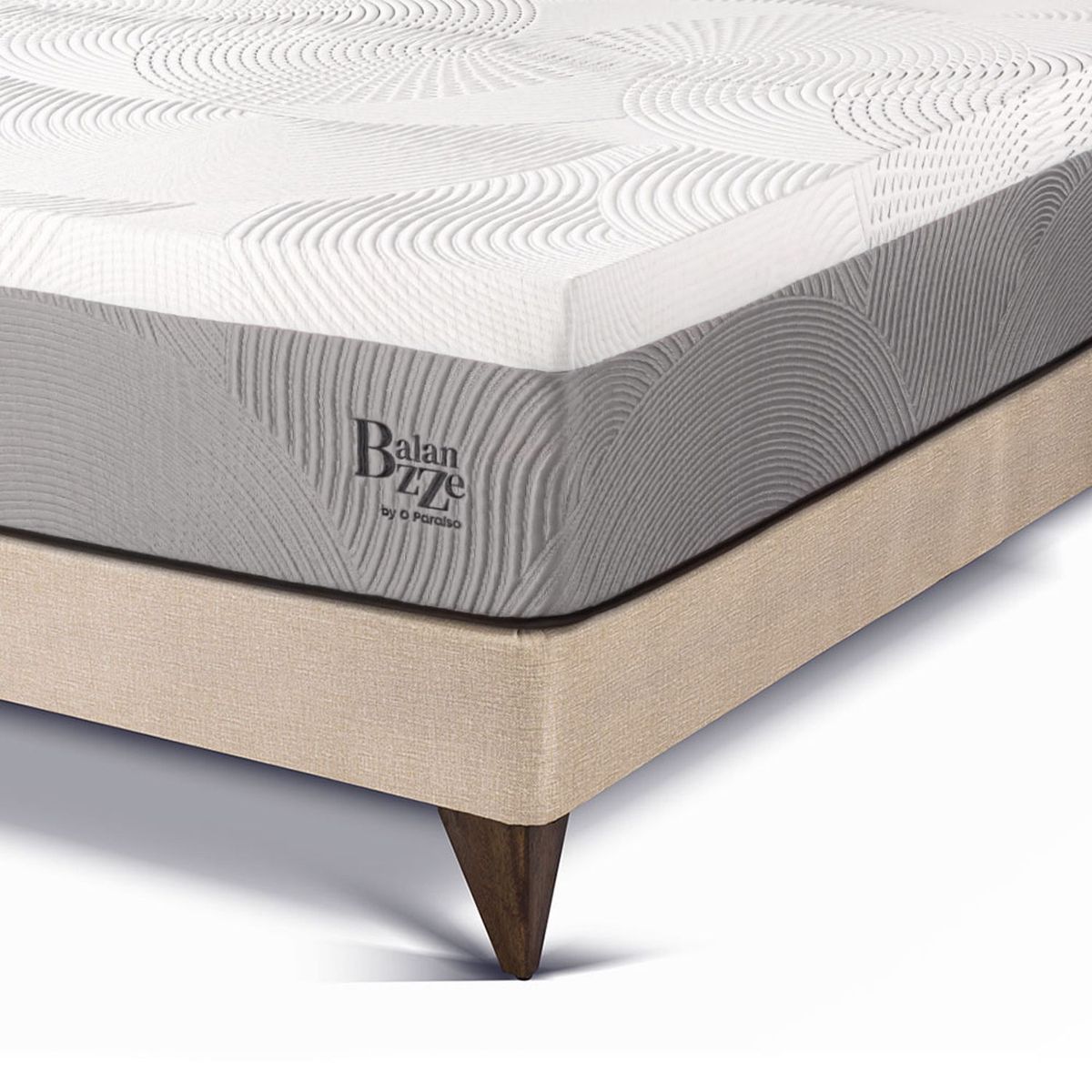 PARAISO - Cama Europea Balanzze 2 Plz + 2 Almohadas Viscoelásticas + Protector