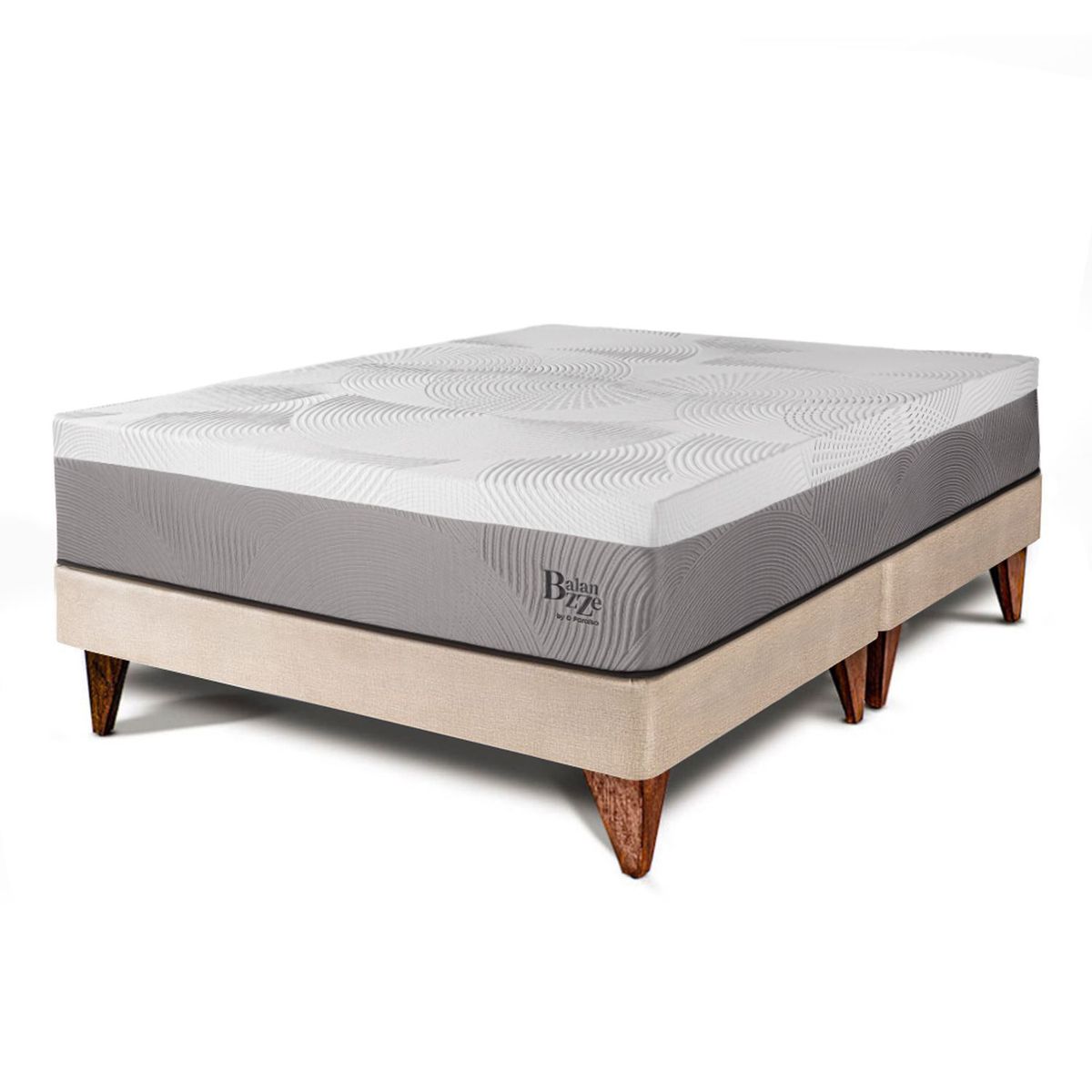 PARAISO - Cama Europea Balanzze King + 2 Almohadas Viscoelásticas + Protector