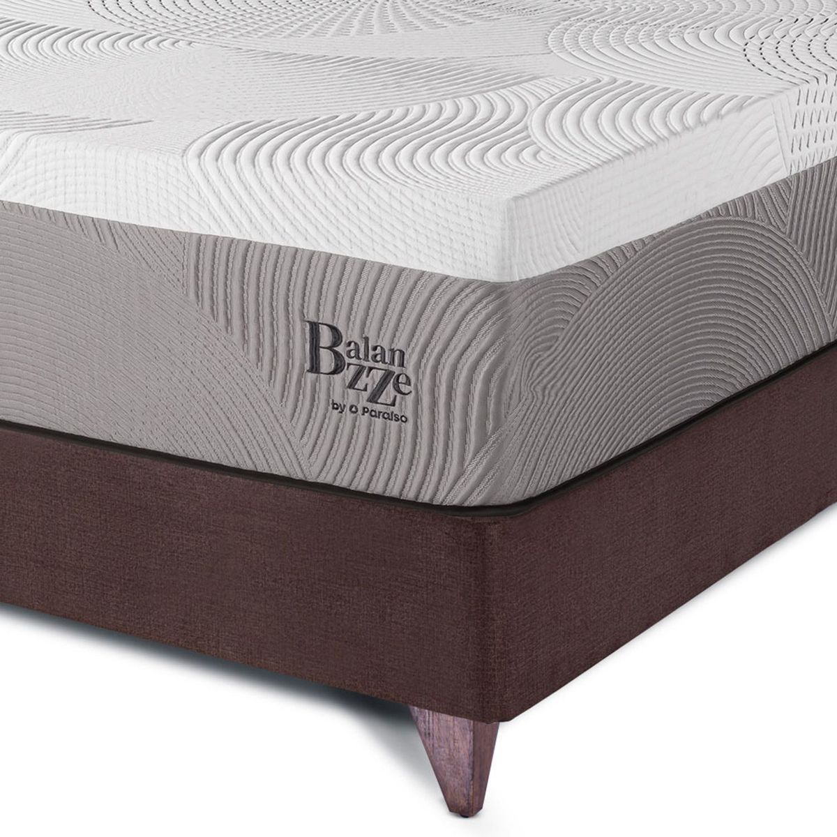 PARAISO - Cama Europea Balanzze Queen + 2 Almohadas Viscoelásticas + Protector