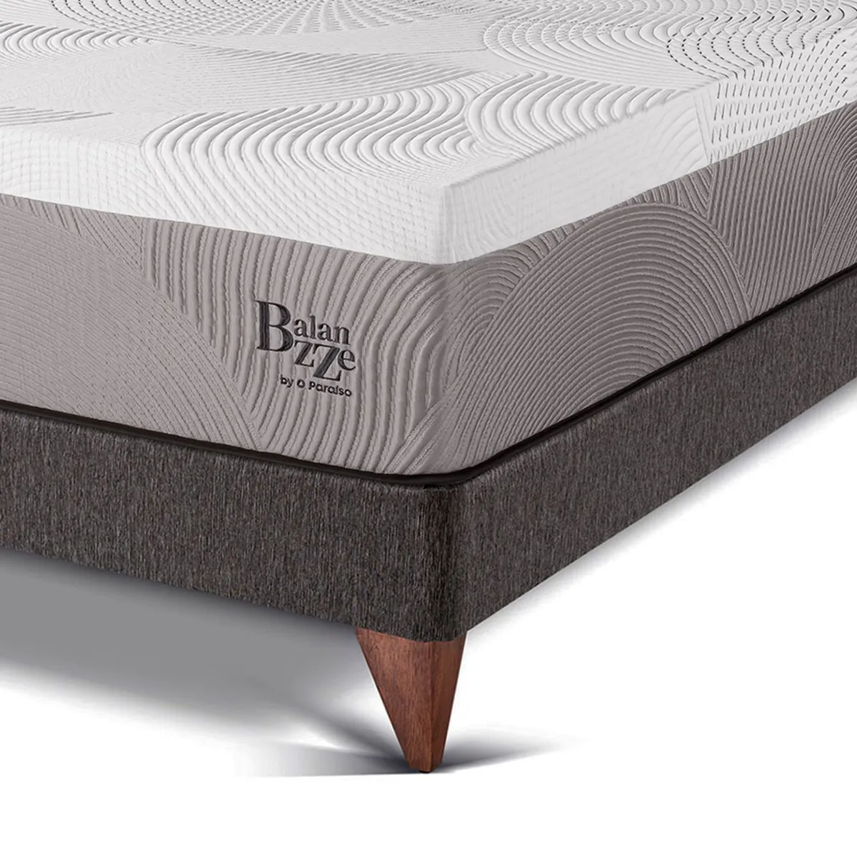 PARAISO - Cama Europea Balanzze King + 2 Almohadas Viscoelásticas + Protector