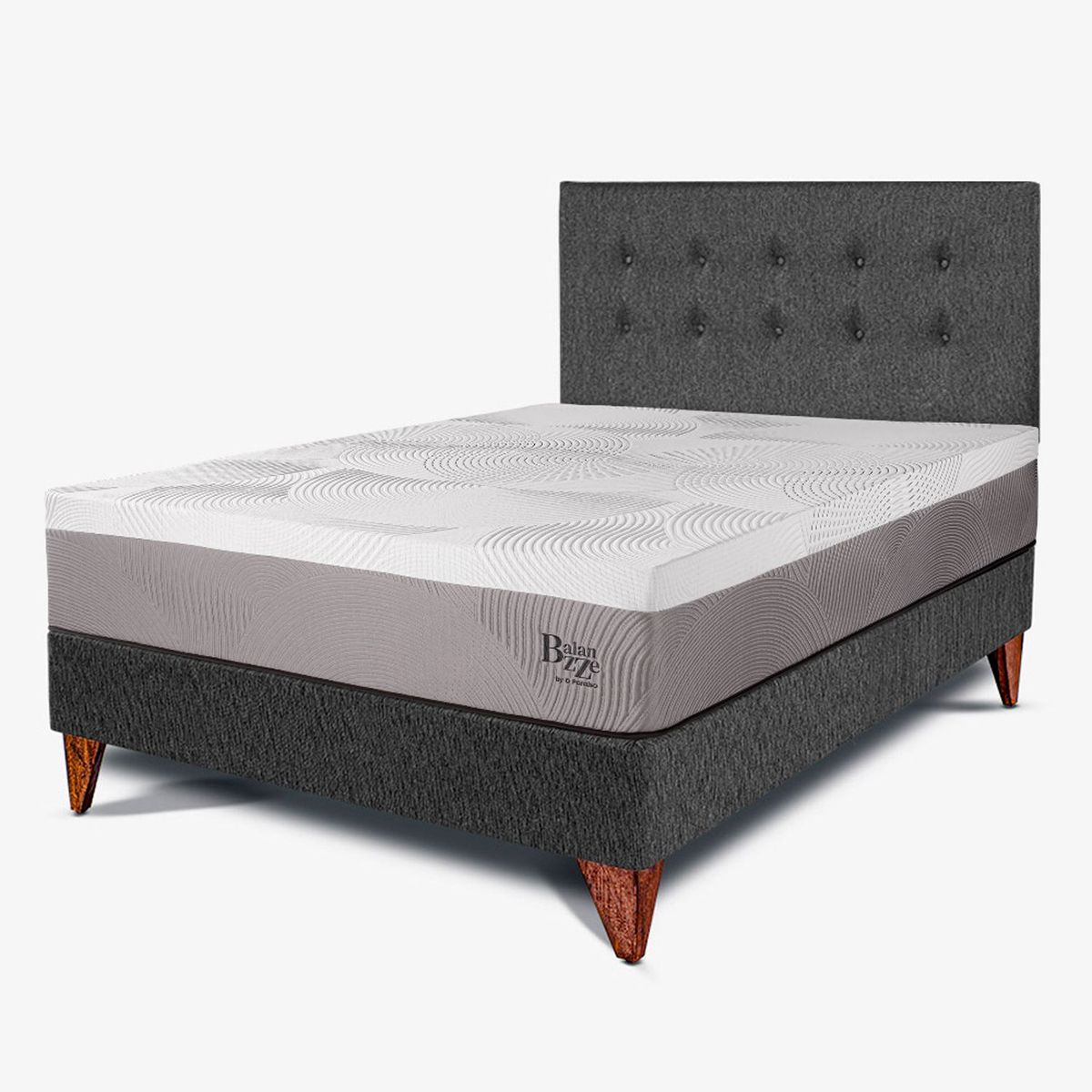 PARAISO - Dormitorio Europeo Balanzze 2 Plz + 2 Almohadas Viscoelásticas + Protector