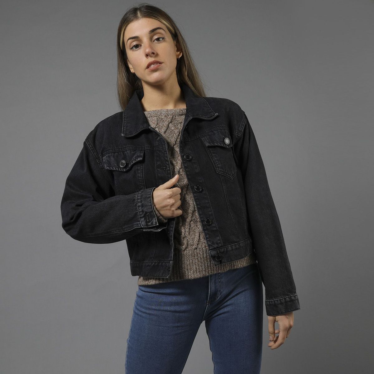 AMARO CASANOVA - Casaca Jean Mujer Amaro Casanova