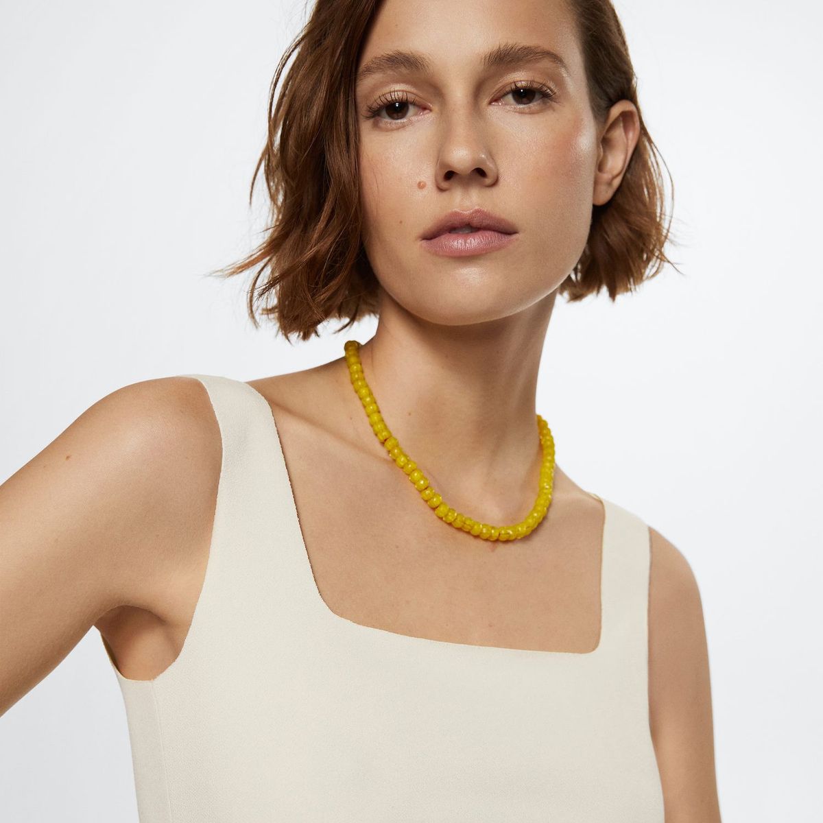 MANGO - Top Crop Punto Mujer Mango