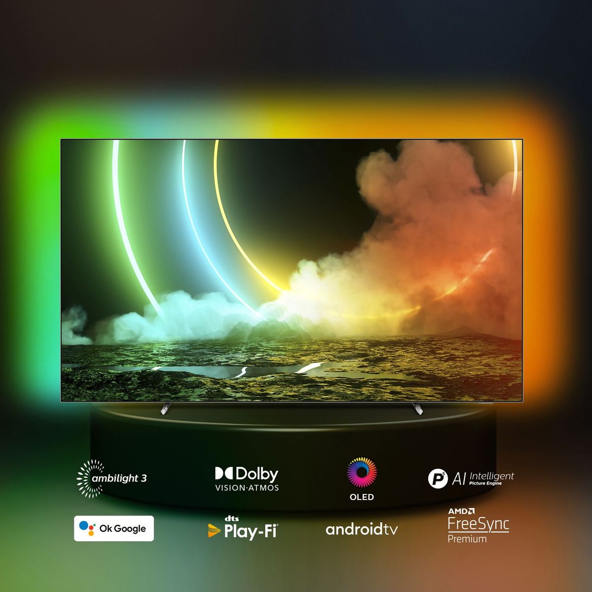 PHILIPS - Televisor 65" Android Oled Smart TV Ambilight  65OLED706