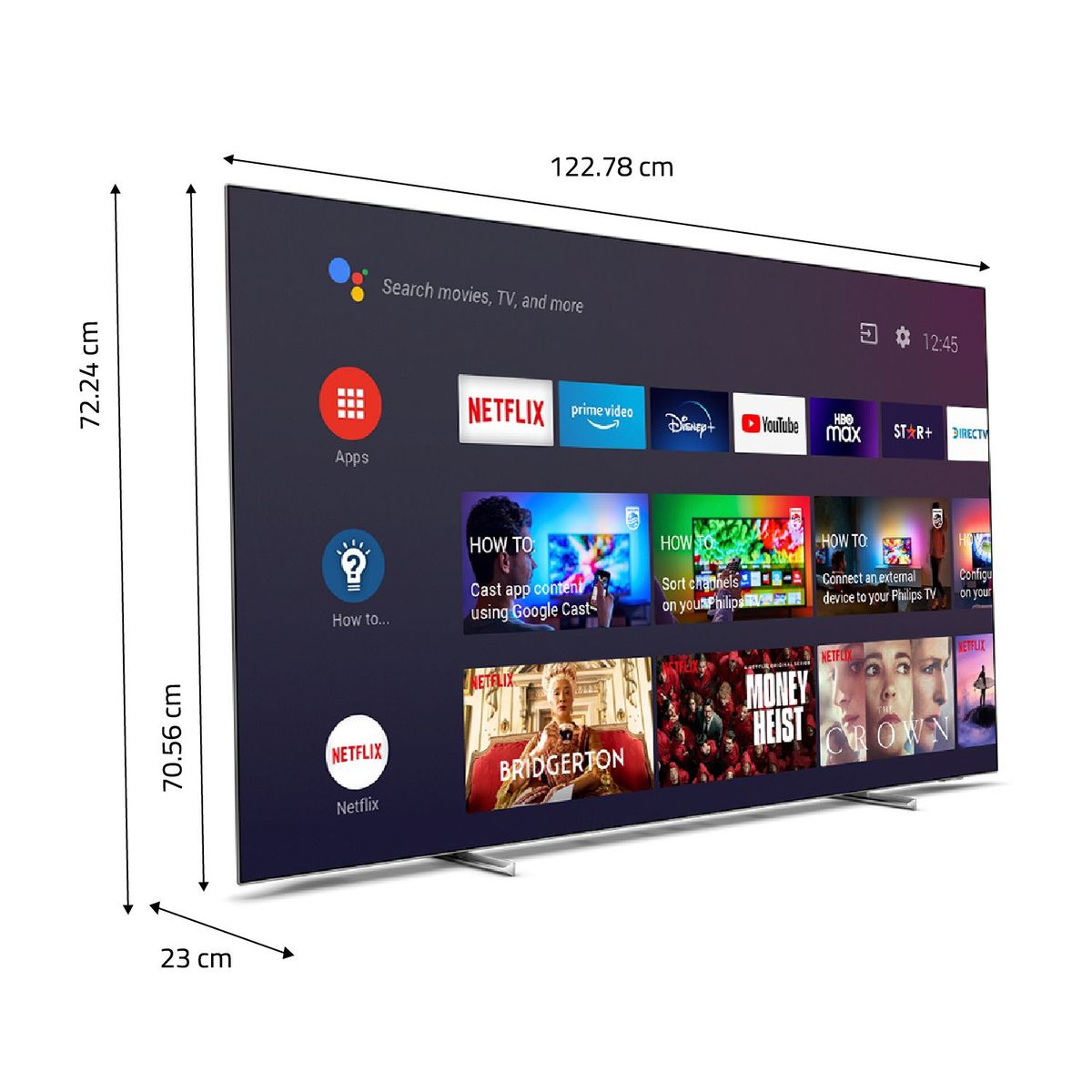 PHILIPS - Televisor 55" Android Oled Smart Tv Ambilight 55oled706