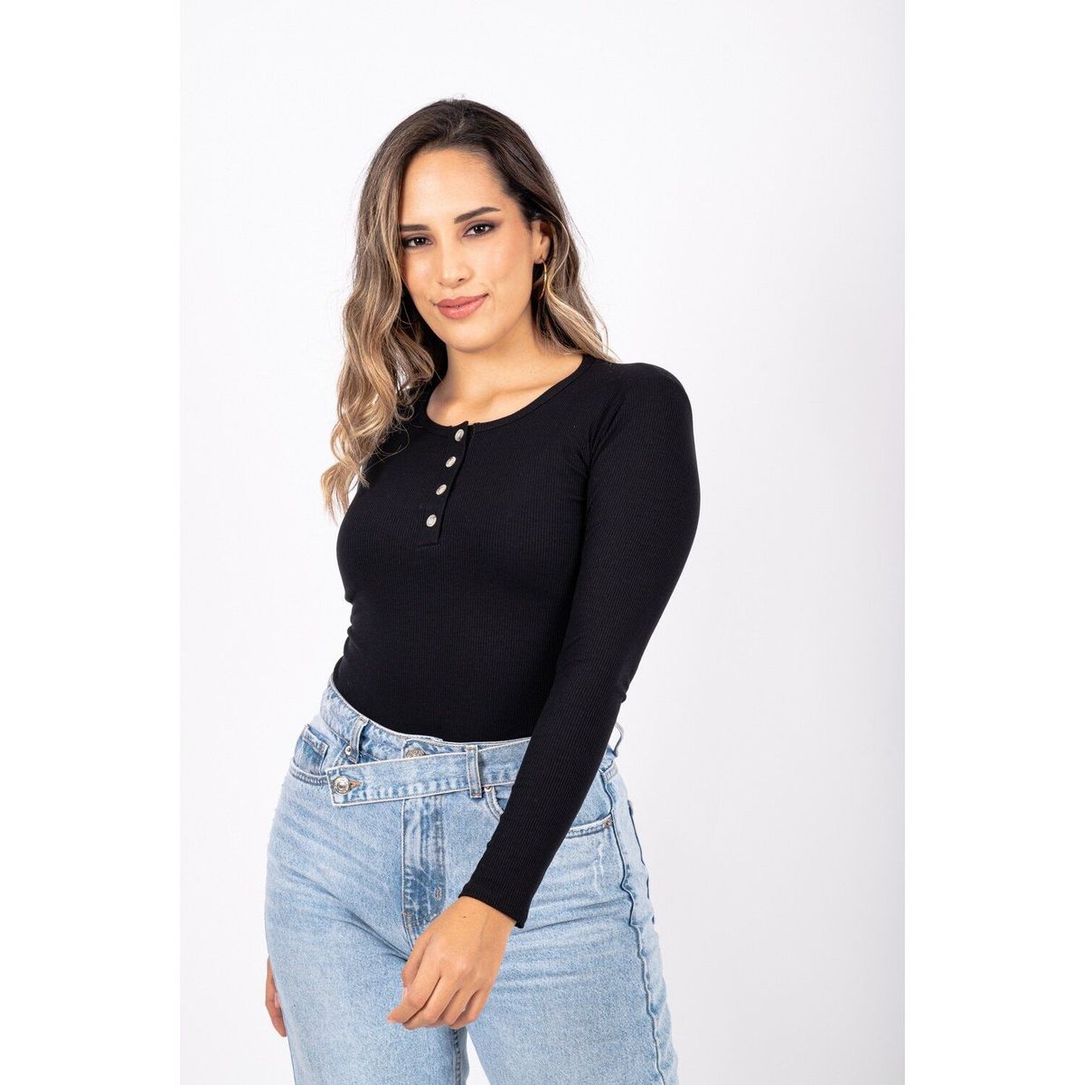  - Polo Manga Larga Mujer