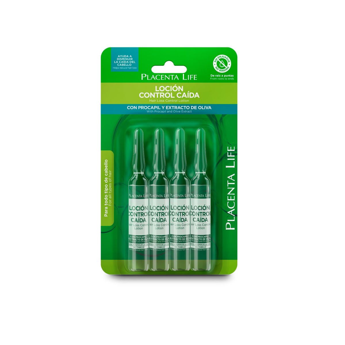 PLACENTA LIFE - Loción Para Control Caída Blister 4 Unid Placenta Life 