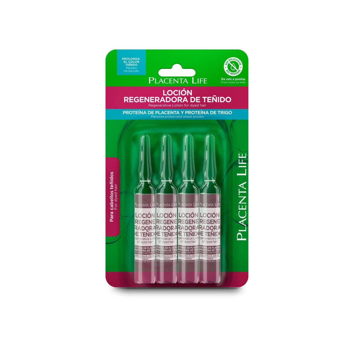 PLACENTA LIFE - Loción Regeneradora de Teñido Blister 4 Unid Placenta Life 