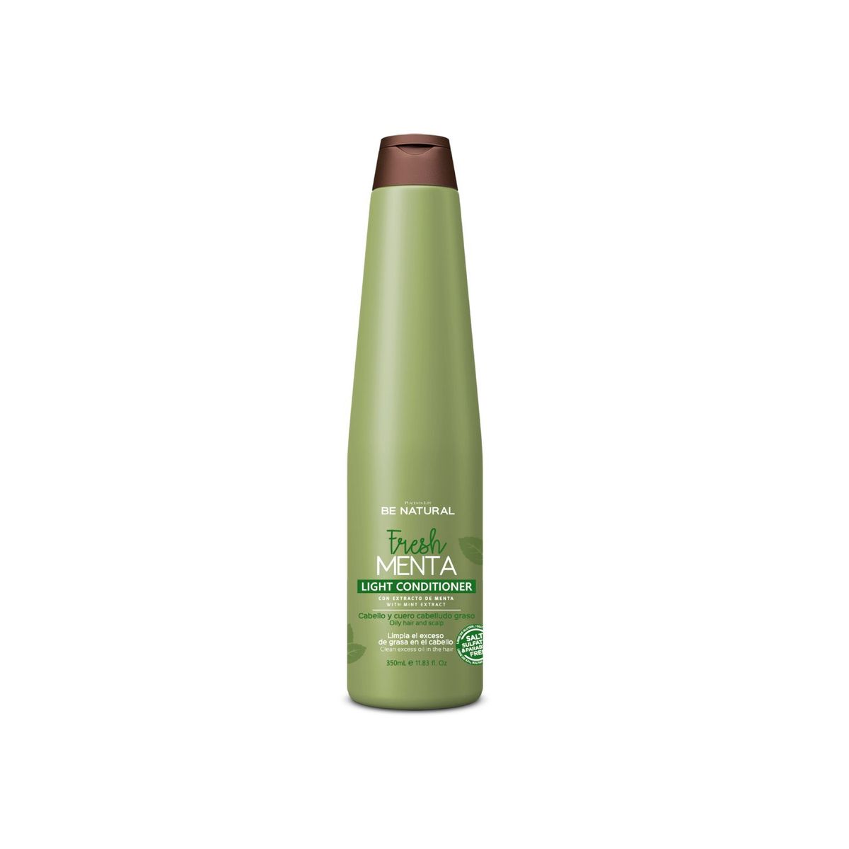 BE NATURAL - Acondicionador Para Cabello Graso Fresh Menta 350ml Be Natural