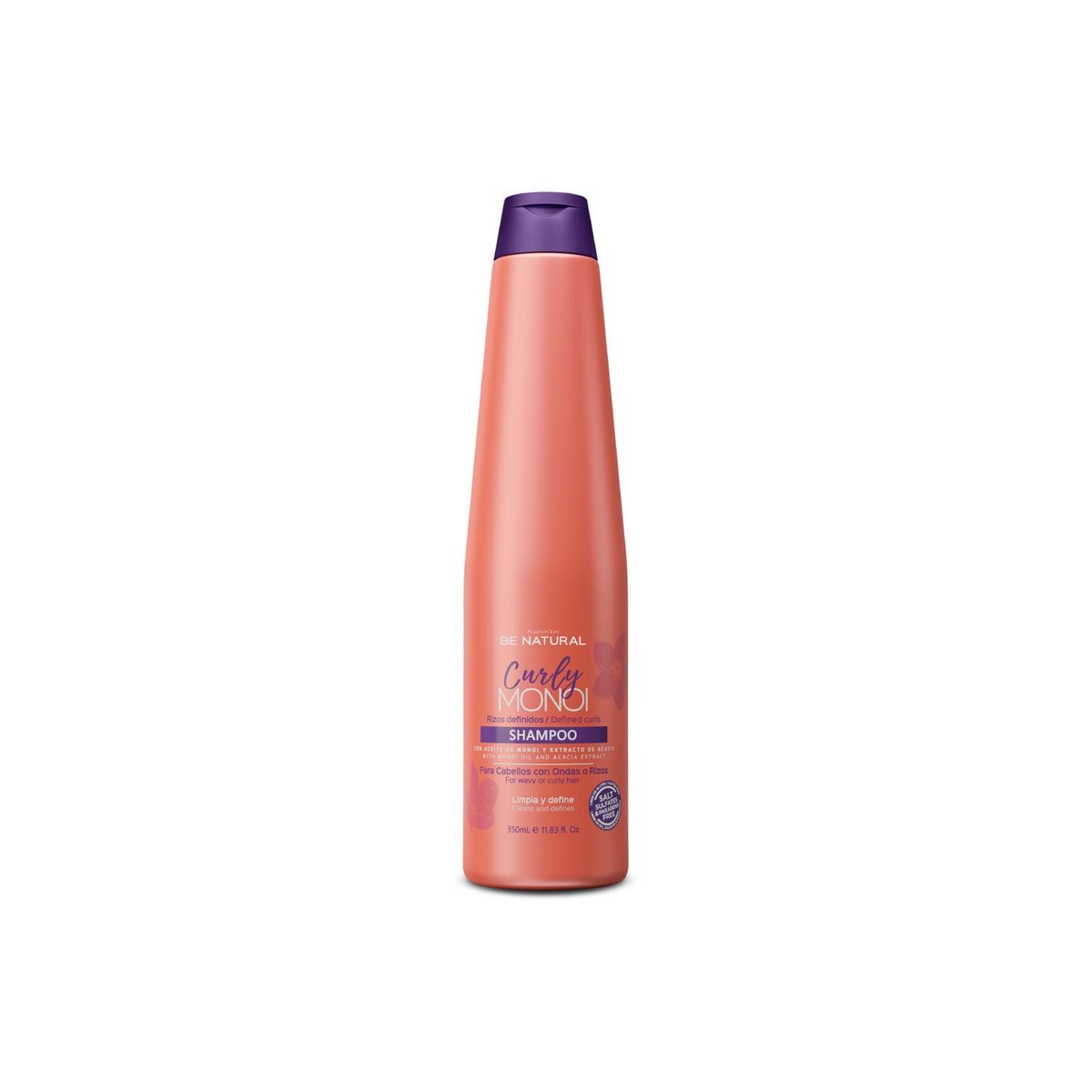 BE NATURAL - Shampoo Para Cabello Rizado Curly Monoi 350ml Be Natural