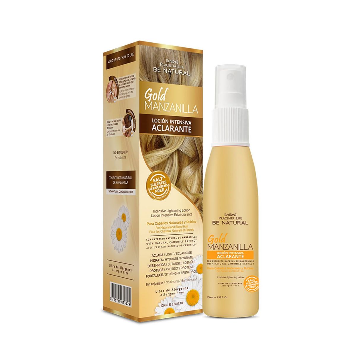 BE NATURAL - BE NATURAL Aclarante Gold Manzanilla 100 Ml