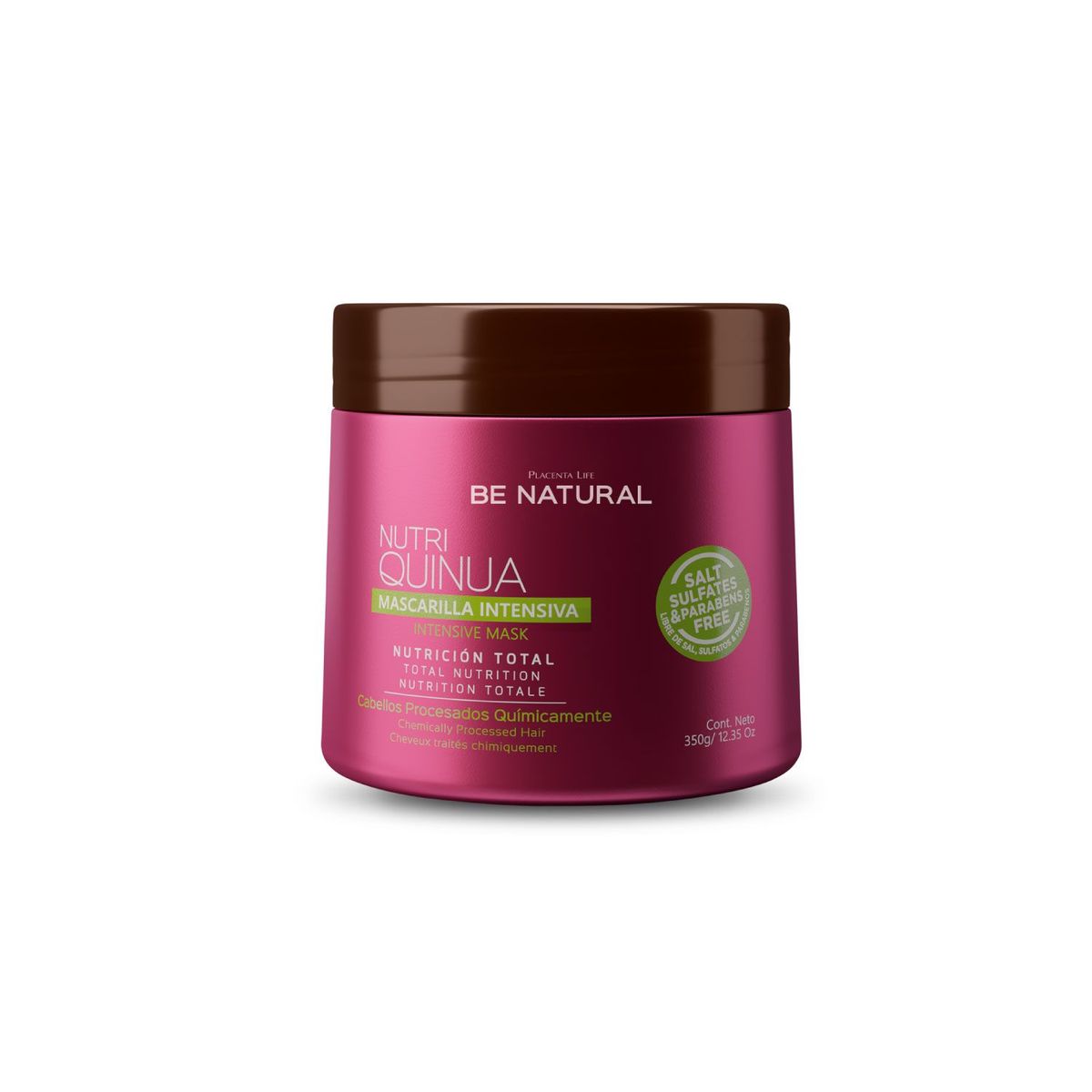 BE NATURAL - Mascarilla para Cabello Tinturado Nutri Quinua 350gr Be Natural
