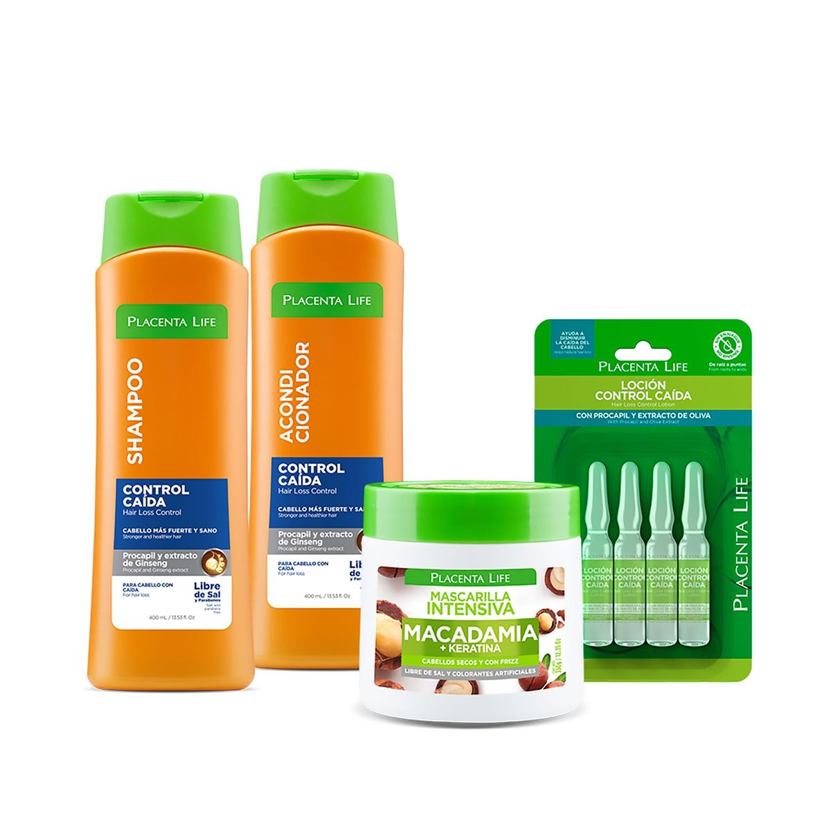 PLACENTA LIFE - PLACENTA LIFE Combo Control Caída Hidro Nutrit