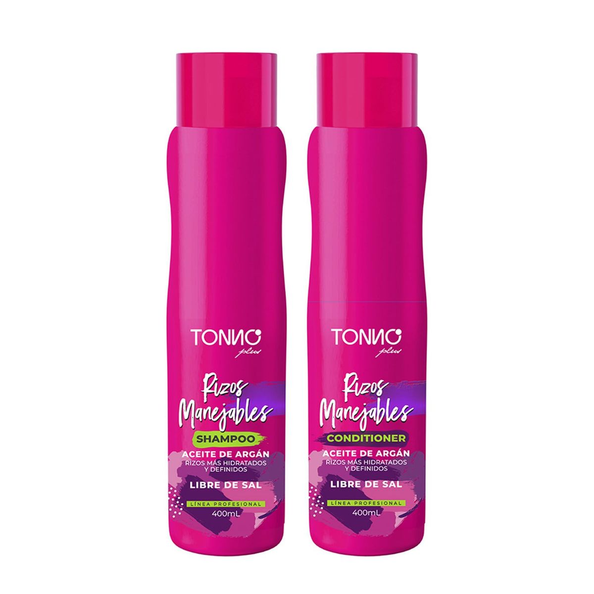 TONNO PLUS - Set Para Cabello Rizos Manejables 400ml Tonno Plus