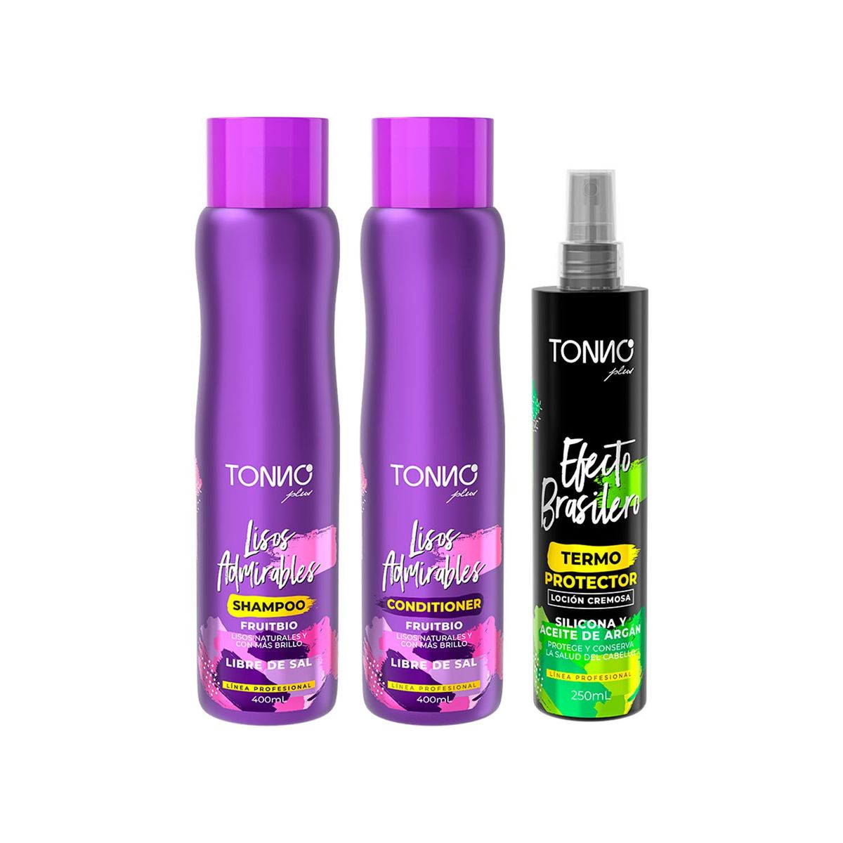 TONNO PLUS - Set Para Cabello Lisos Admirables con Termoprotector Tonno Plus