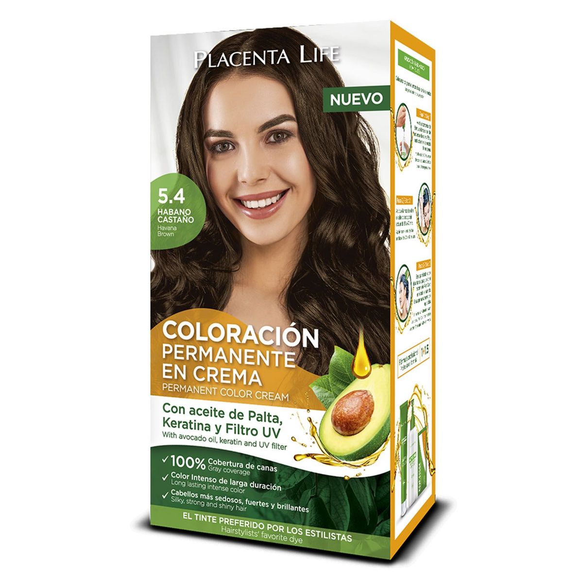 PLACENTA LIFE - PLACENTA LIFE Tinte 5.4 Habano Castaño Kit