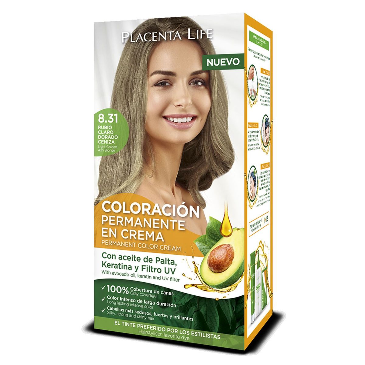 PLACENTA LIFE - PLACENTA LIFE Tinte 8.31 Rubio Claro DoradoCen