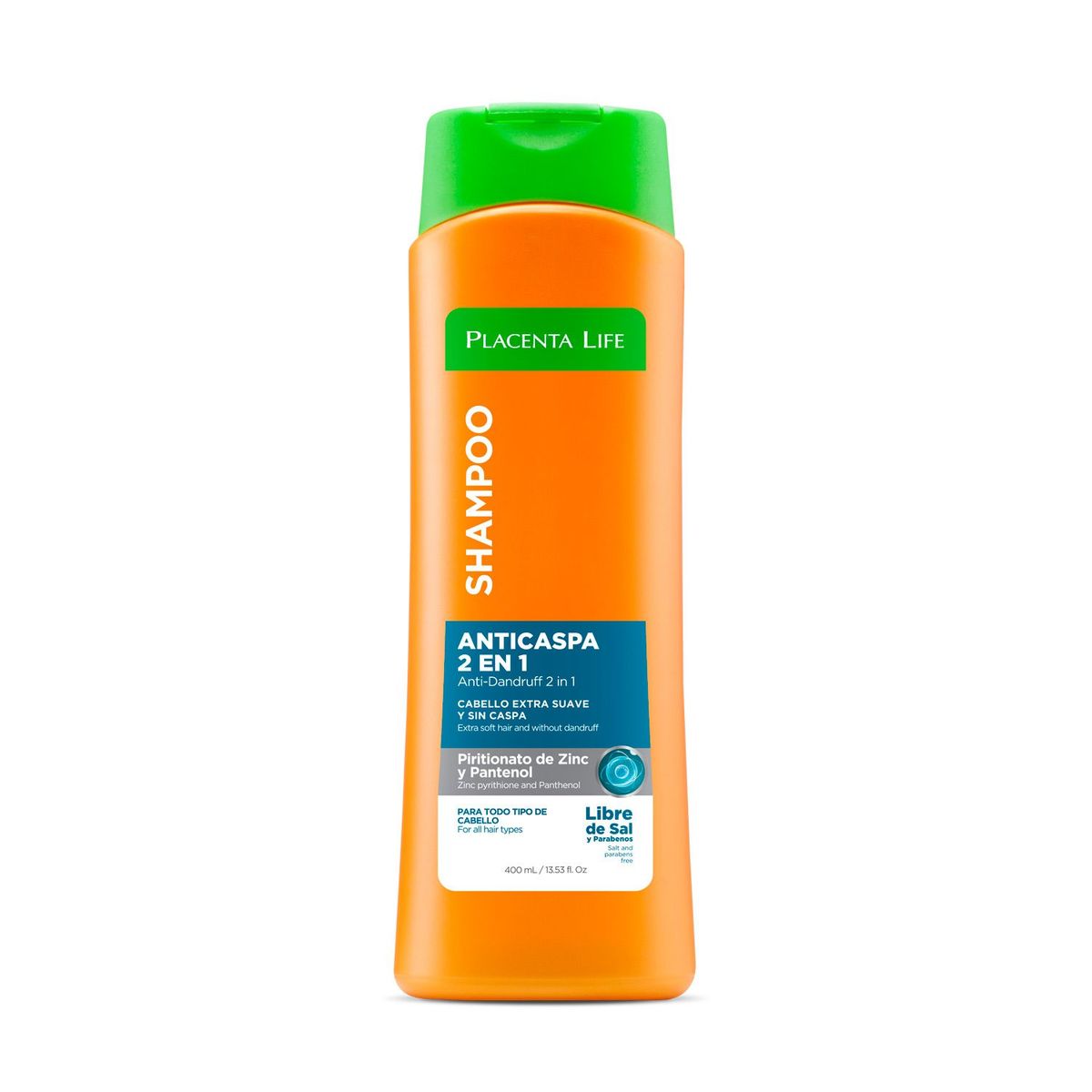 PLACENTA LIFE - Shampoo Anticaspa 2 en 1 400ml Placenta Life