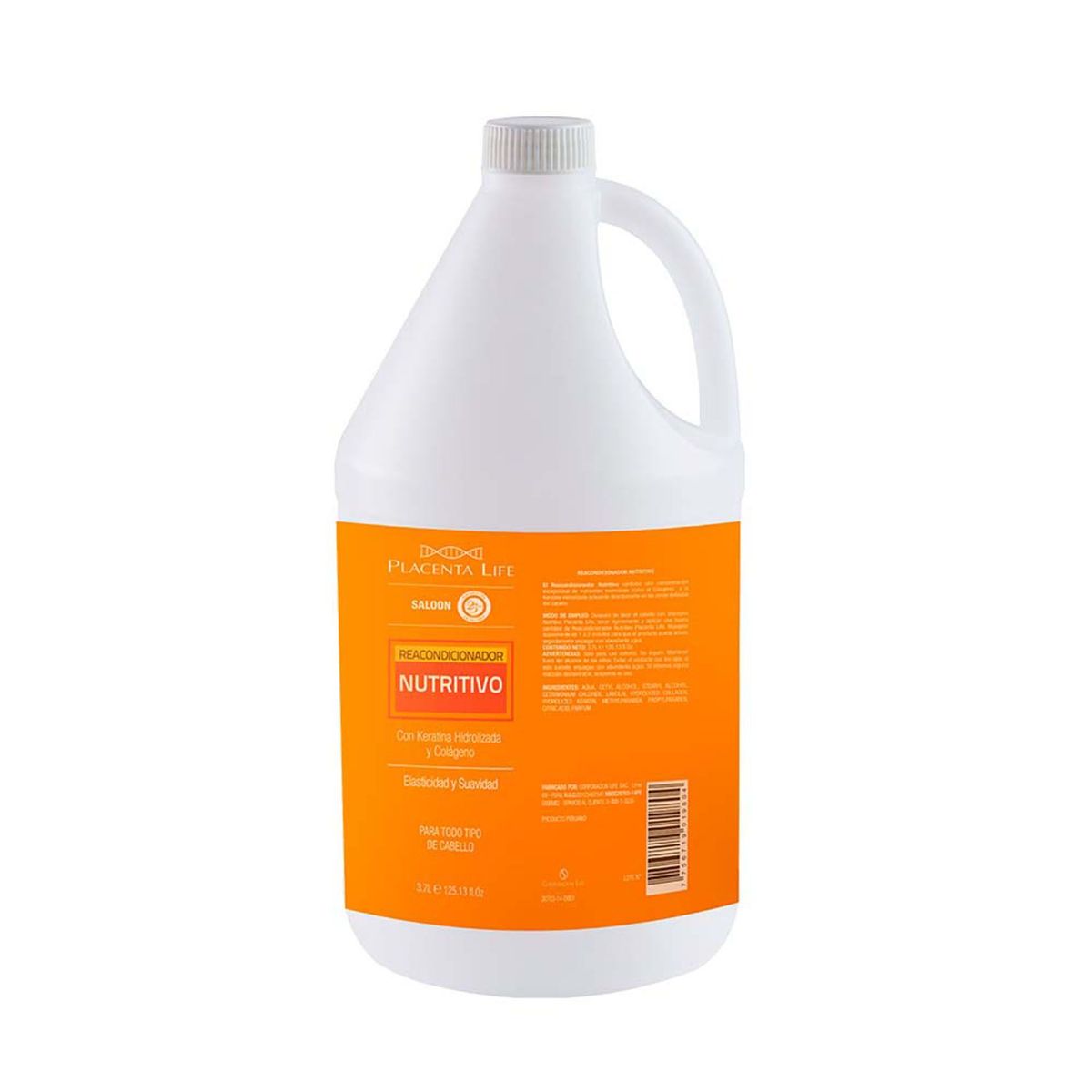 PLACENTA LIFE - Acondicionador Nutritivo Con Keratina y Colageno Galonera 3.7 Litros Placenta Life