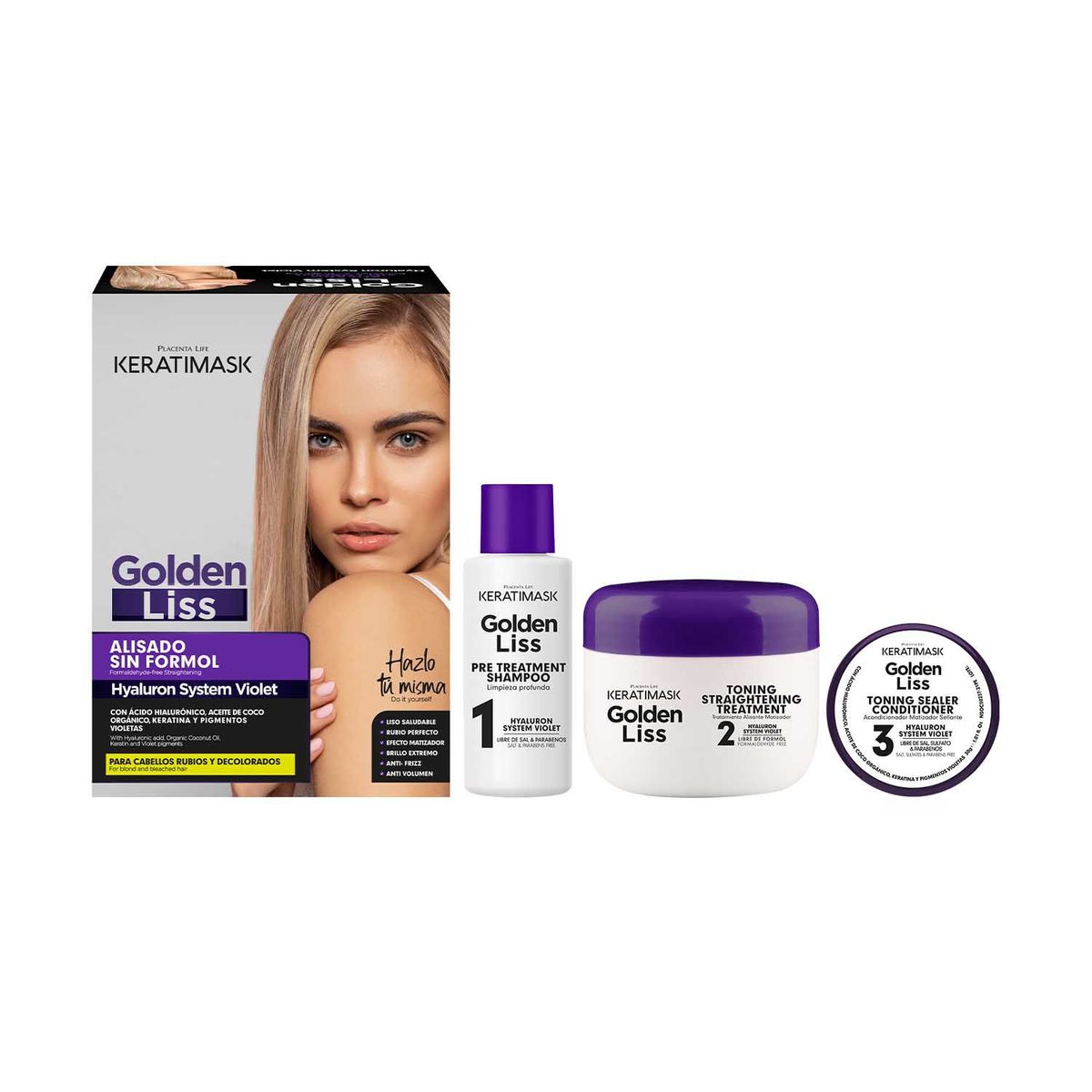 KERATIMASK - Golden Liss Alisado Kit Keratimask