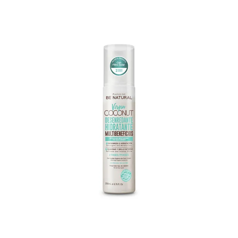 BE NATURAL - Desenredante Hidratante Virgin Coconut  200ml Be Natural