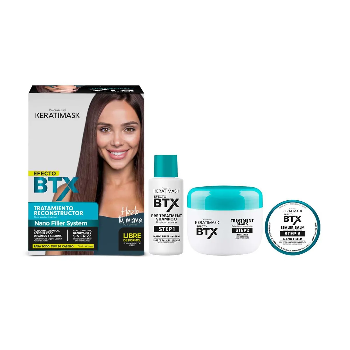 KERATIMASK - Efecto BTX Tratamiento Reconstructor Kit Keratimask