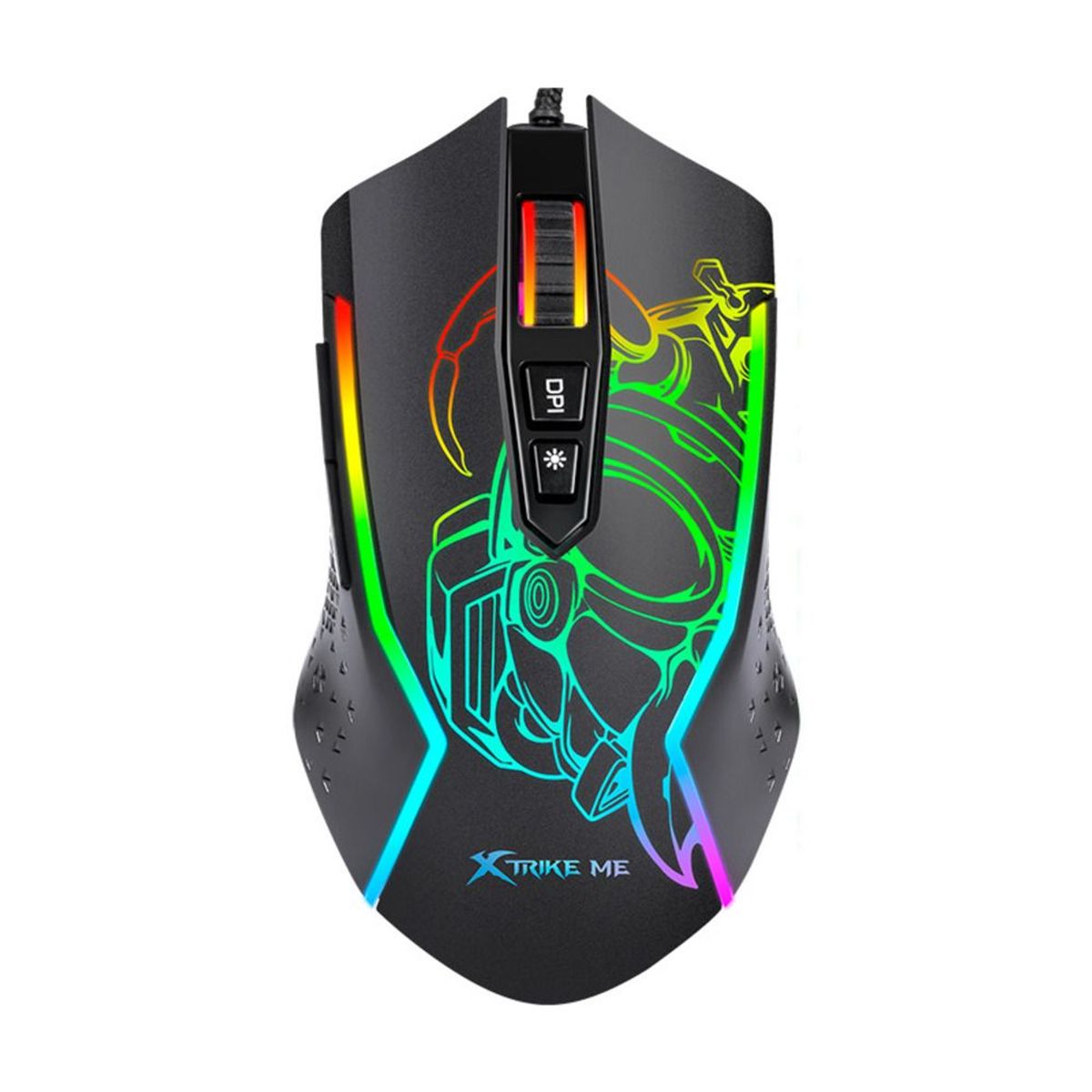 XTRIKE ME - Mouse Gamer RGB DPI 8000 7 Botones Xtrike Me